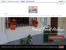 Tablet Screenshot of hostalatalaya.com